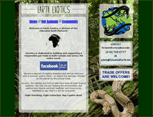 Tablet Screenshot of earthexotics.net